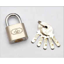 Nickle plated big round padlock with computer keys